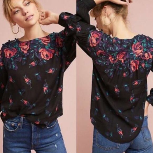 Maeve Gardenia Blouse Floral - Picture 1 of 16